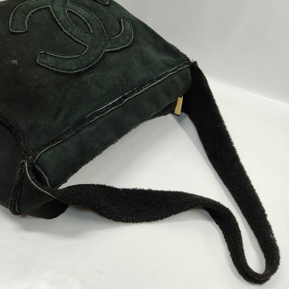 Auth Chanel Shoulder Bag Black Suede #43394C38 - Picture 4 of 9